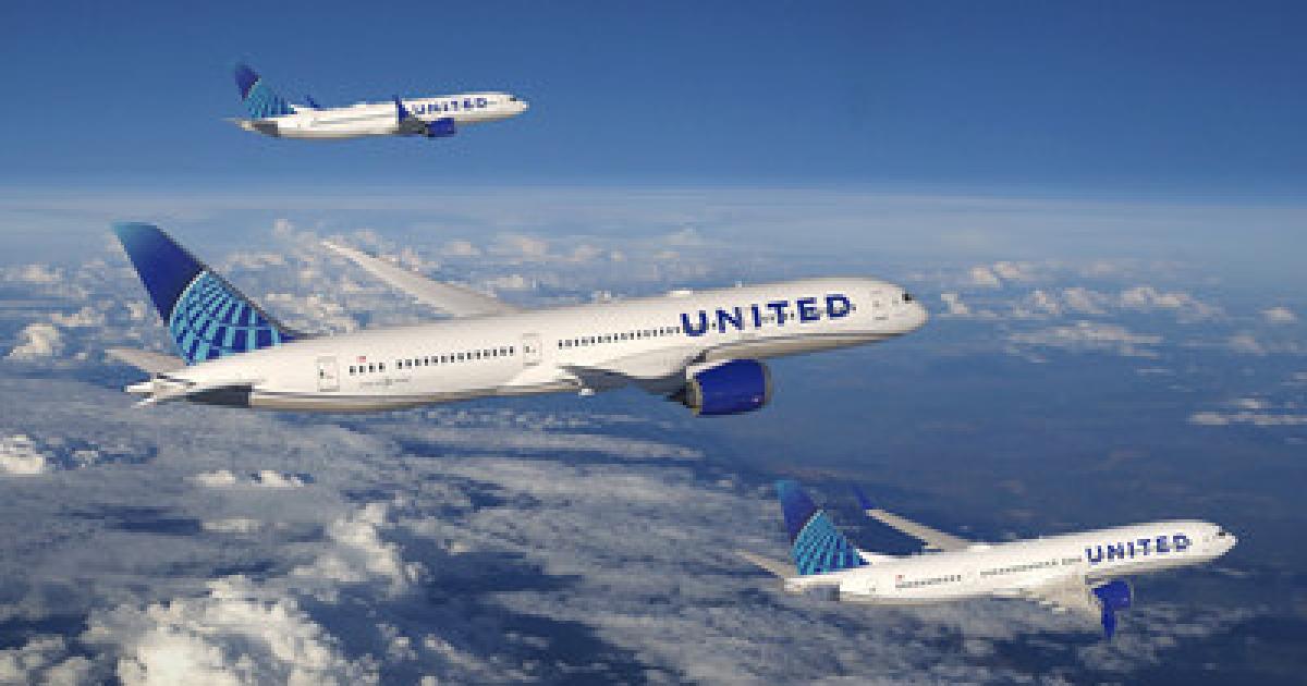 United Airlines is ordering a mix of new Boeing 787 and 737 Max airliners.