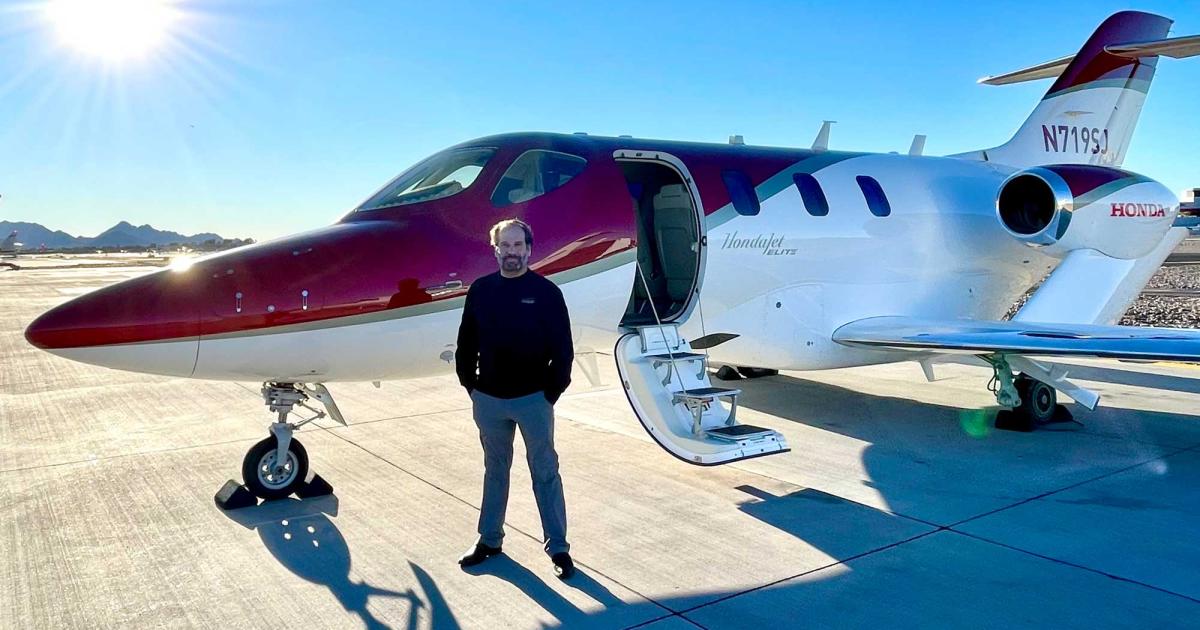 Volato CEO and co-founder Matt Liotta is literally doubling down on the HondaJet with an order for 25 Elite II versions that will bring the company's fleet of the Honda Aircraft-made twinjets to 40. (Photo: Volato)