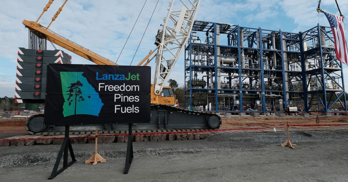 LanzaJet Nearing Completion of Sustainable Aviation Fuel Plant in