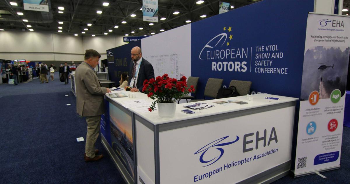 European Rotors booth at HAI Heli-Expo 2022
