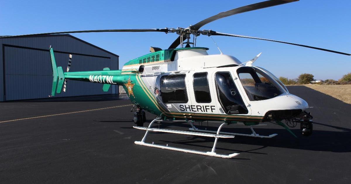  Florida's Orange County Sheriff’s Office Bell 407 helicopter on airport ramp