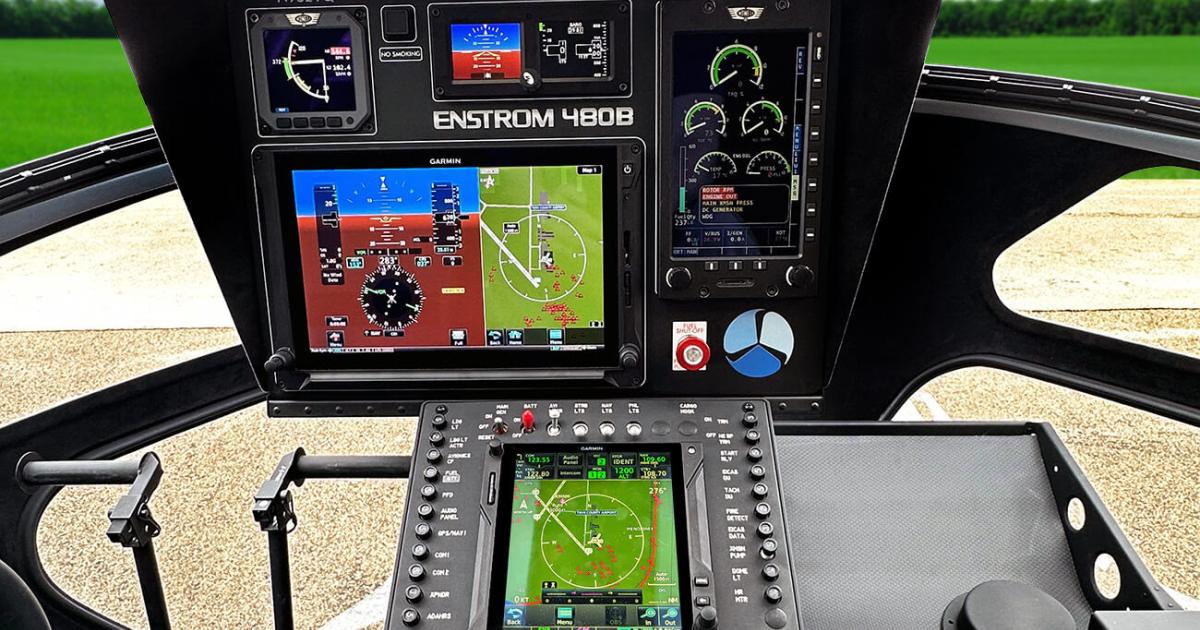 Garmin G500H TXi flight displays in Enstrom helicopters.