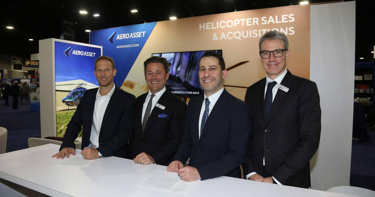 AeroAsset 3 helicopter agreements at HAI Heli-Expo 2023