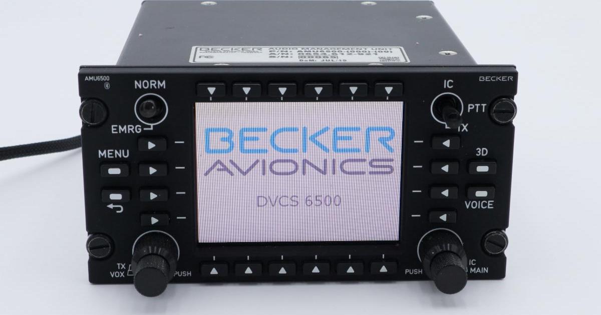 Becker Avionics AMU6500 audio management unit digital intercom