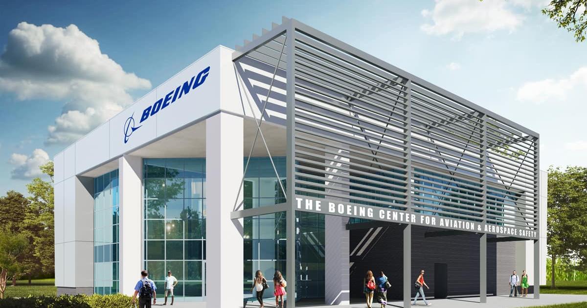 Digital rendering of Boeing Center for Aviation and Aerospace Safety at Embry-Riddle Aeronautical University 