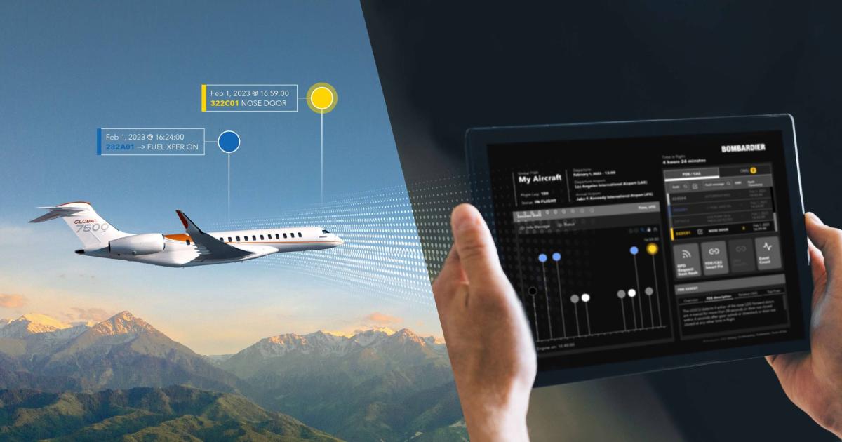 Bombardier Smart Link Plus aircraft health monitoring system