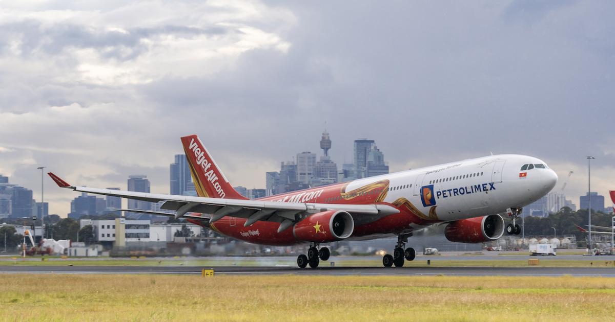 VietJet's expansion into Australia has seen its Airbus A330-300s debut in Sydney. 