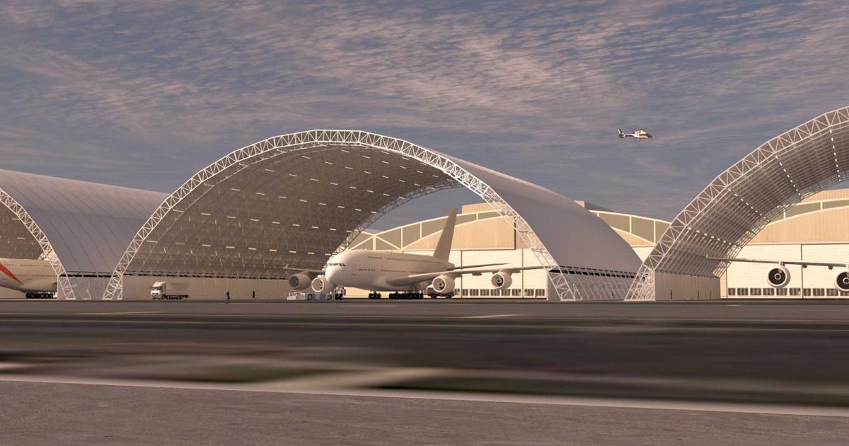 A380 temporary hangar