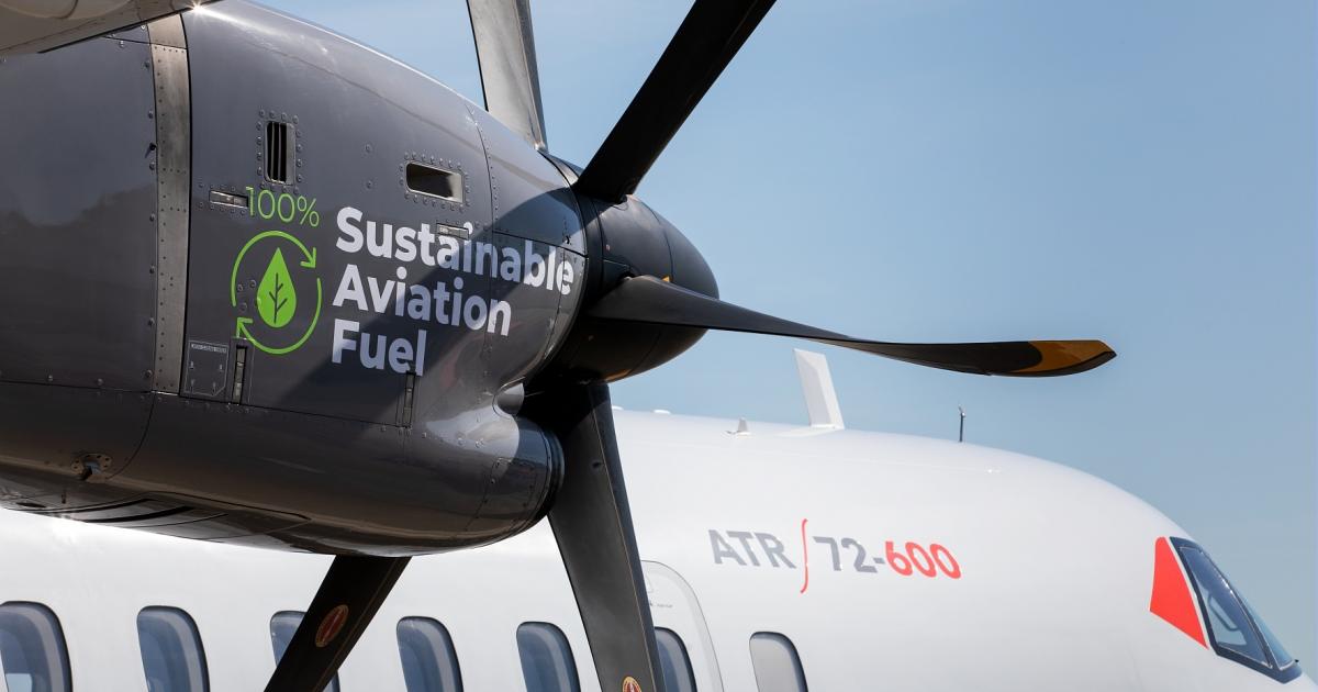 ATR 72-600 powered by Pratt & Whitney PW127 turboprops