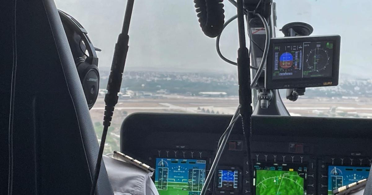 Poonawalla Aviation flew its Airbus H145 aircraft using India's new GAGAN satellite-based navigation system.