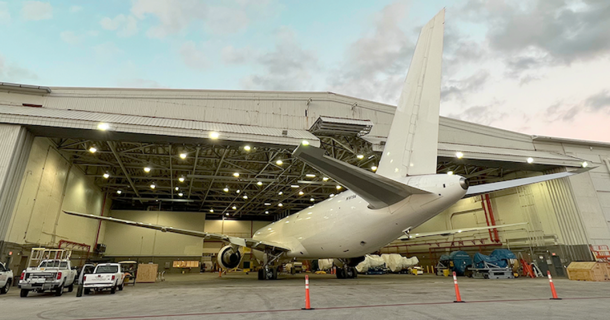 Feam Aero now has expanded options for maintenance at its main maintenance base in Miami, with FAA authorizations that transition it from limited rating Part 145 repair station to an airframe Class 2 and 4 Part 145 repair station. (Photo: FEAM Aero)