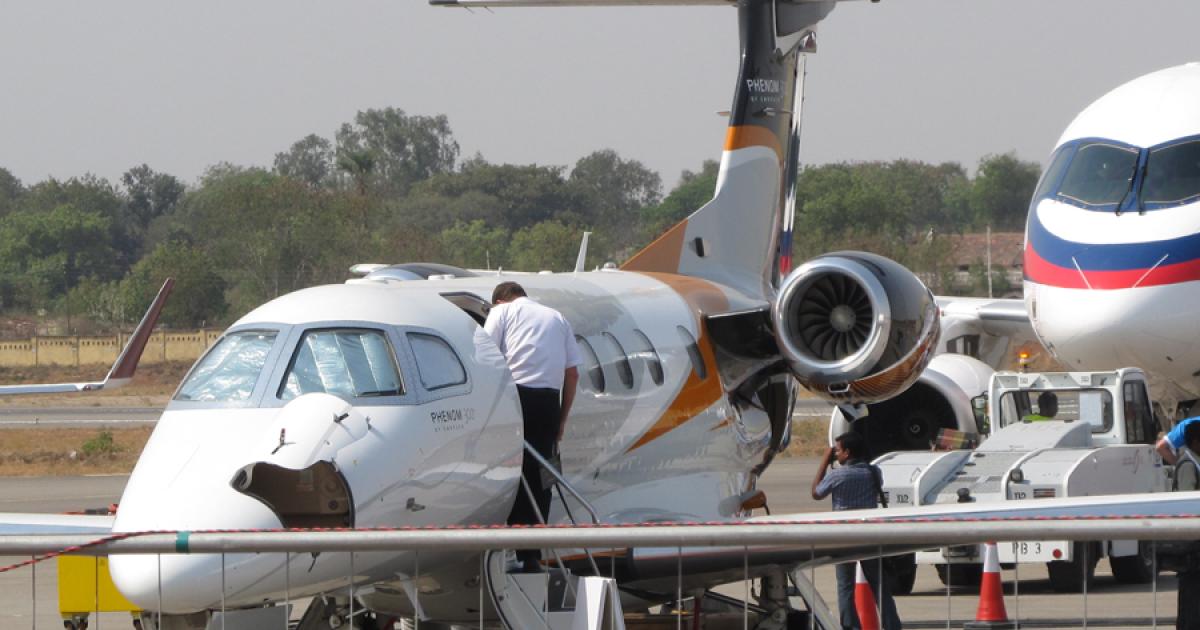 New Delhi hosted the Indian Business Aviation Expo in late February, where ICAO reps said they expect to see a new civil aviation policy in India. (Photo: Neelam Mathews)