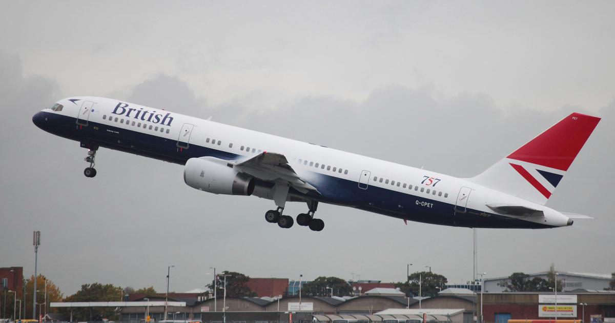 British Airways bid farewell to its three remaining Boeing 757s on October 30. To commemorate the day, the airline repainted one of the aircraft, G-CPET, in vintage BA livery from 1983. 