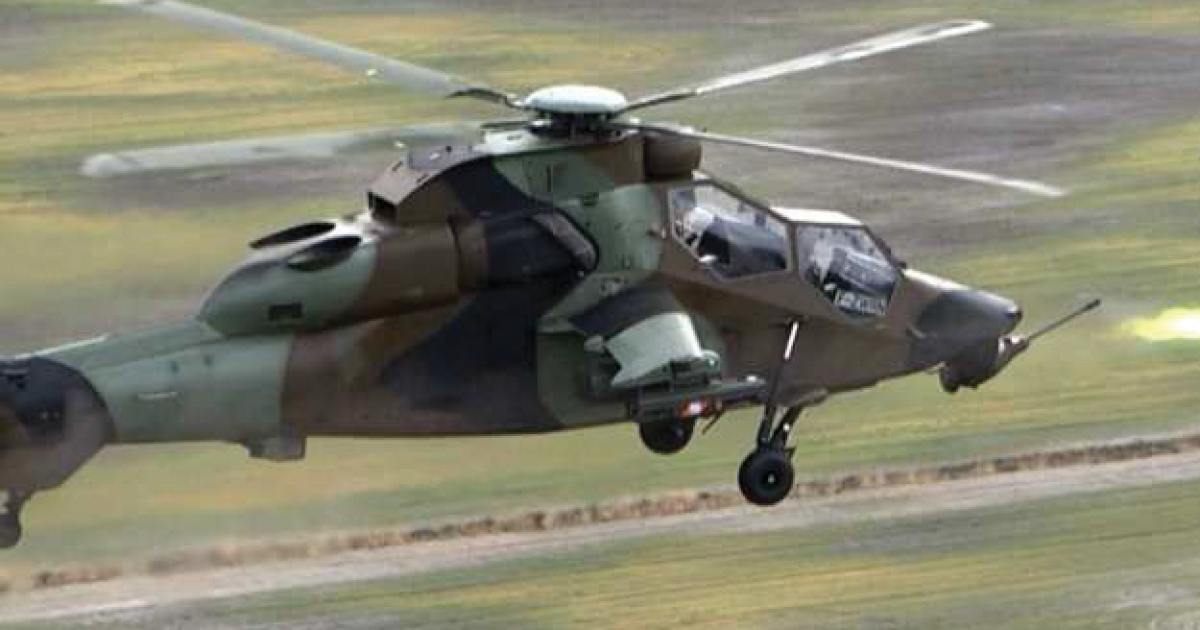 Thales subsidiary TDA is flight testing its precision rockets on the Eurocopter Tiger.
