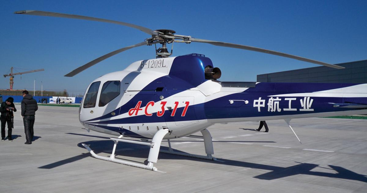 Through a cooperative agreement with Avic subsidiary Avicopter, Honeywell will provide the LTS101-700-D2 turboshaft engine for the AC311 helicopter. The LTS101 is produced at Honeywell’s Greer, South Carolina facility.