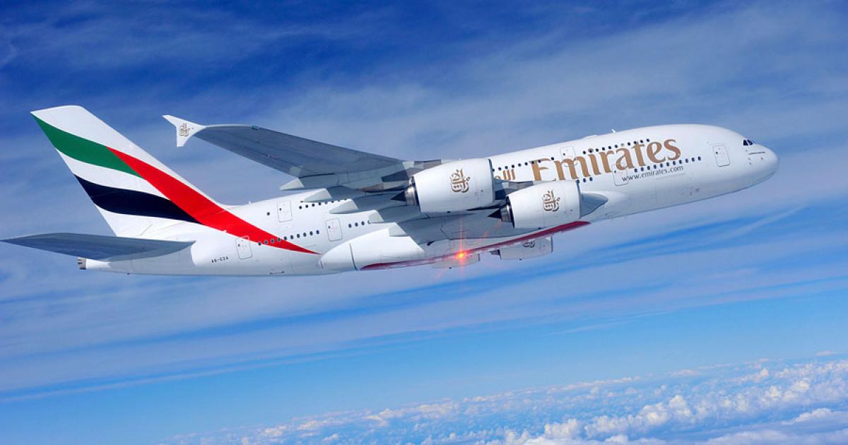 Emirates Airline will demand compensation for the grounding of its A380 fleet due to wing rib cracks. (Photo: Airbus)