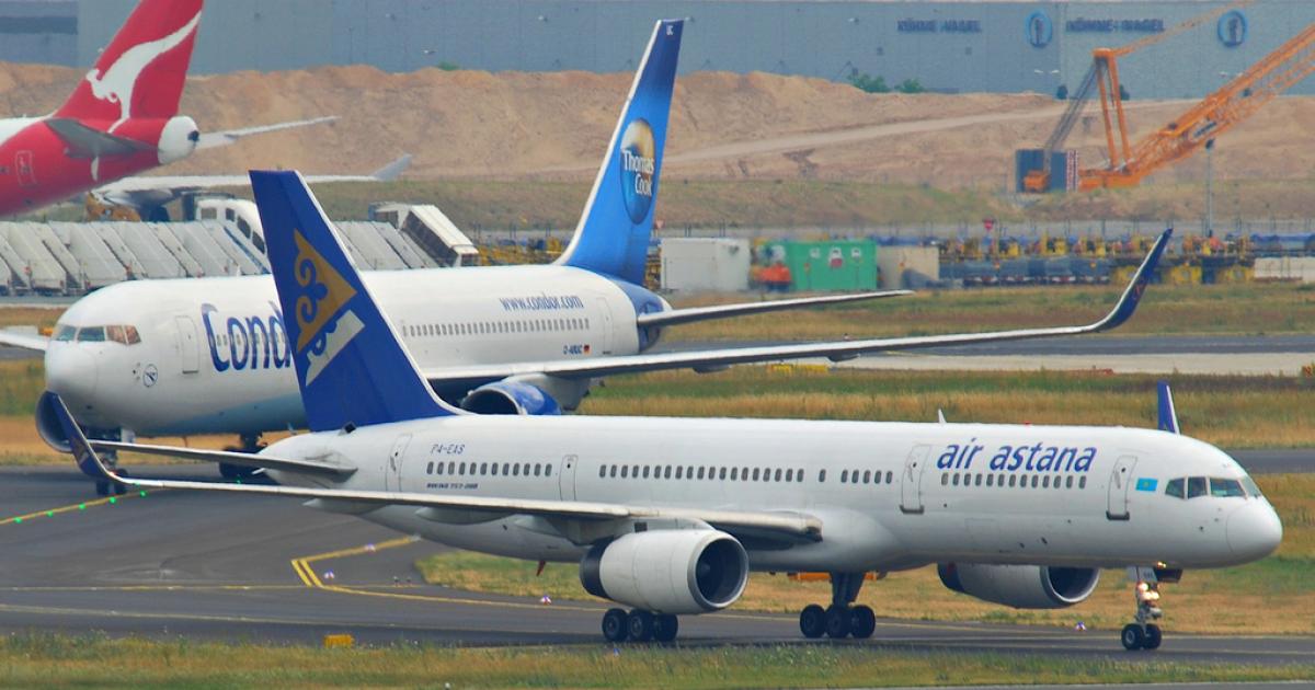 Kazakhstan's Air Astana has become the dominant carrier in central Asia. (Photo: Flickr: <a href="http://creativecommons.org/licenses/by-sa/2.0/" target="_blank">Creative Commons (BY-SA)</a> by <a href="http://flickr.com/people/aero_icarus" target="_blank">Aero Icarus</a>)