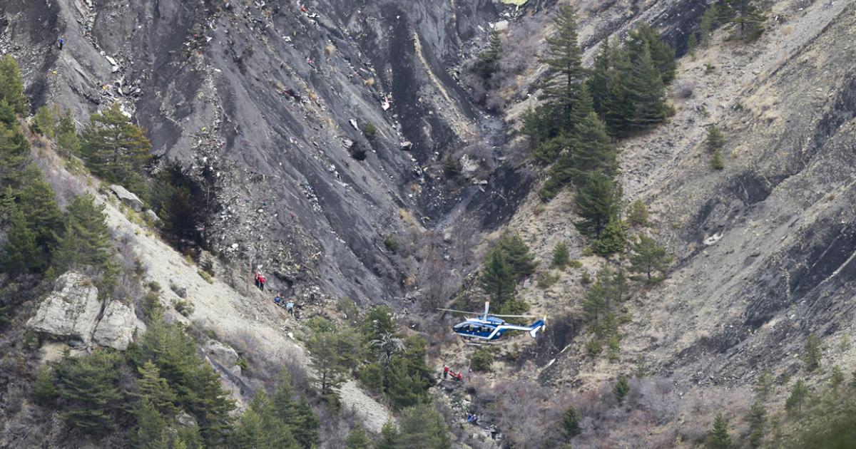 Information from the flight data recorder recovered from the wreckage of the Germanwings A320 could go a long way to explaining how it crashed in the French Alps. [Photo: Emmanuel Foudrot]