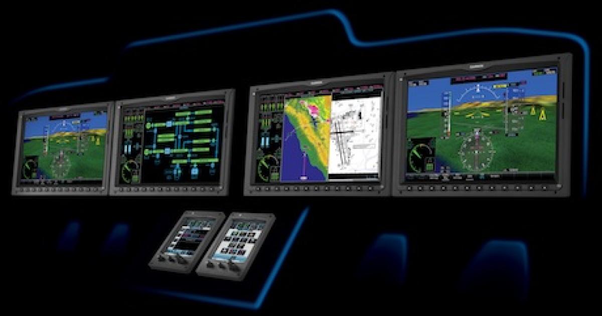 Garmin announced the new G5000H helicopter avionics suite at Heli-Expo yesterday, coinciding with Bell’s launch of its largest-ever helicopter, the 525 Relentless. The new helicopter is the launch customer for the G5000H.