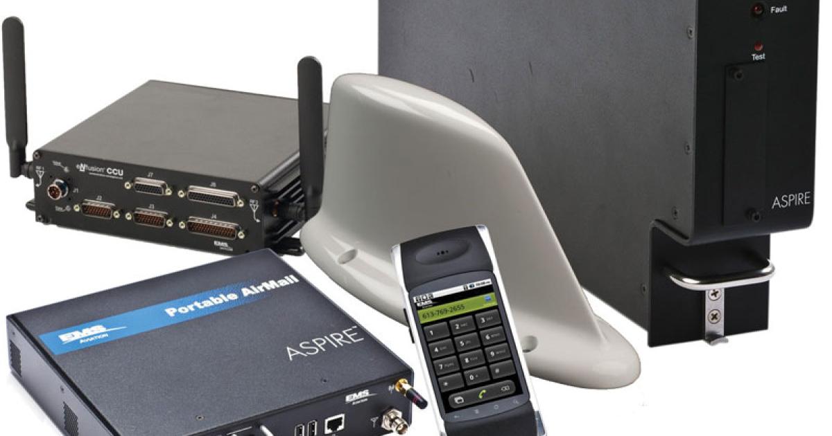 EMS Aviation’s Aspire 200 LG airborne communication package includes a network designed to deliver feature-rich voice and data connectivity.
