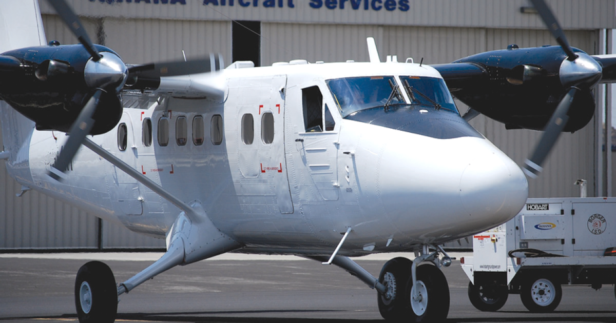 Ikhana’s re-lifing of Twin Otters can  include a customer’s choice of avionics,  overhauled or factory-new Pratt & Whitney Canada PTA-27s or PT6A-34s,  overhauled or new props and work on the fuselage,wing and wing box.