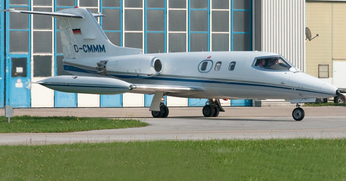 The Learjet 24 that crashed last month at Bornholm in Denmark was flown by an unlicensed aviator.