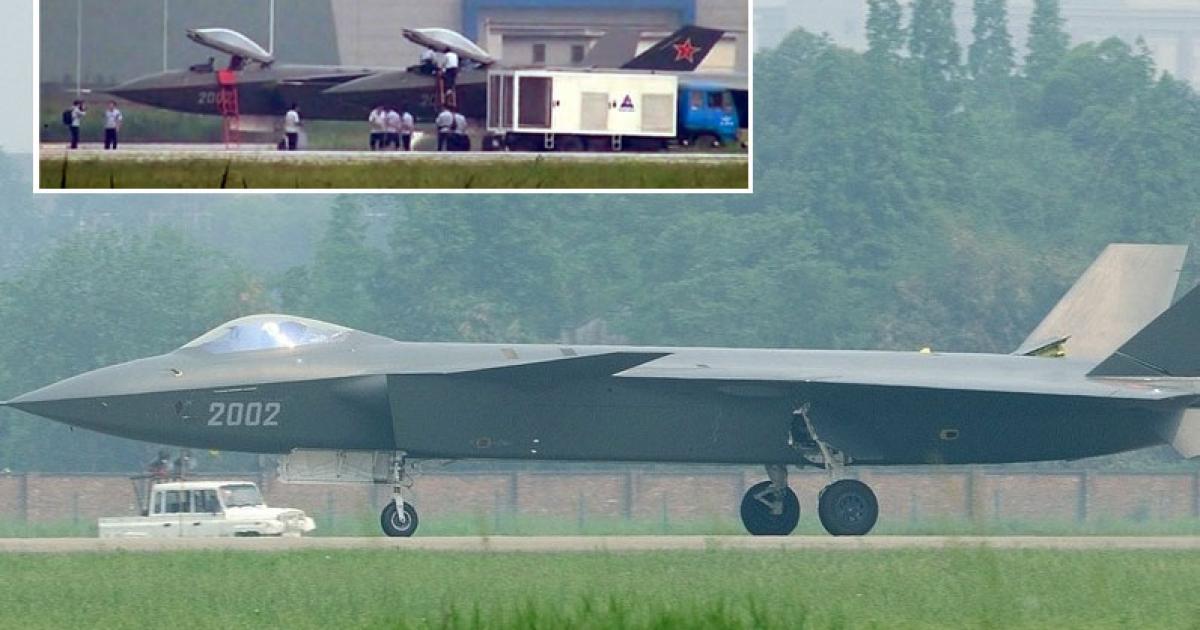 The second J-20 prototype made its first flight at the Chengdu factory. 