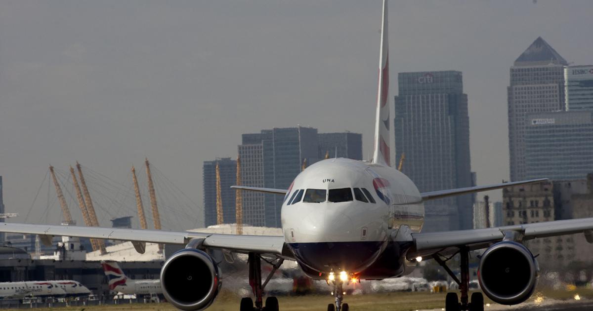 London City Airport’s close proximity to the city’s financial district makes it particularly attractive to business travelers. (Photo: London City Airport)