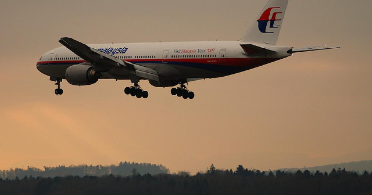 The July 17 downing of a Malaysia Airlines Boeing 777-200 has led to calls for a more cohesive global system to assess the risk of flying over conflict zones. Photo: Flickr: <a href="http://creativecommons.org/licenses/by-sa/2.0/" target="_blank">Creative Commons (BY-SA)</a> by <a href="http://flickr.com/people/aero_icarus" target="_blank">Aero Icarus</a>