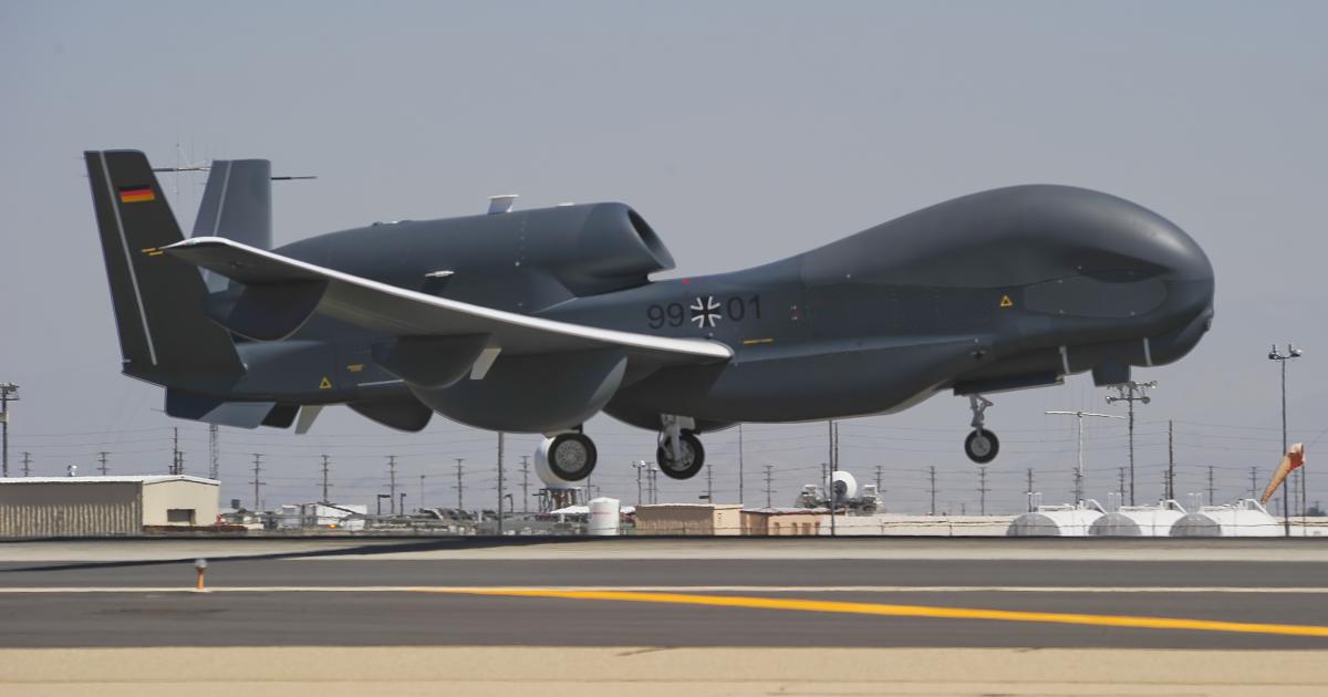 Germany's Federal Ministry of Defense will not procure four production models of the RQ-4E Euro Hawk. (Photo: Northrop Grumman)