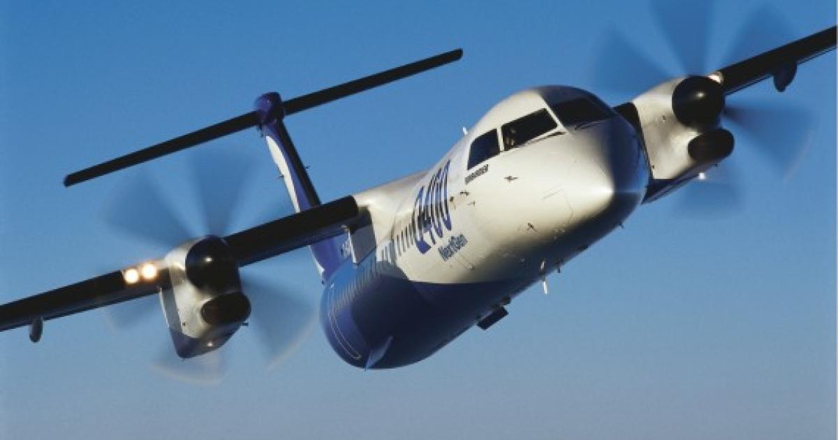 The Bombardier Q400 will remain exclusively Canadian made “for the time being.” (Photo: Bombardier)