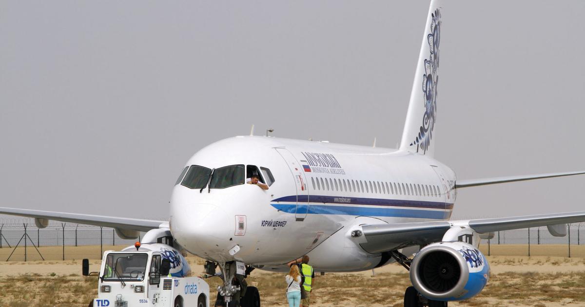 The Middle East is seen as one of the most promising markets for the 100-seat Sukhoi Superjet 100.