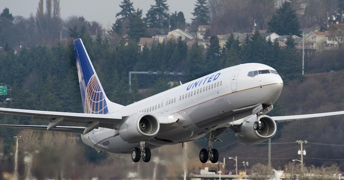 United Airlines showed the least growth in domestic available seat miles, according to Airlines for America. (Photo: United Airlines)