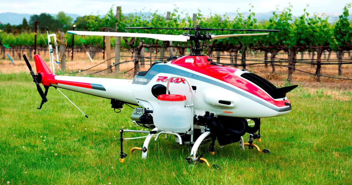 Yamaha Motor Corporation USA would like the FAA to expedite commercial use of its RMax unmanned helicopter in the U.S. (Photo: Yamaha)