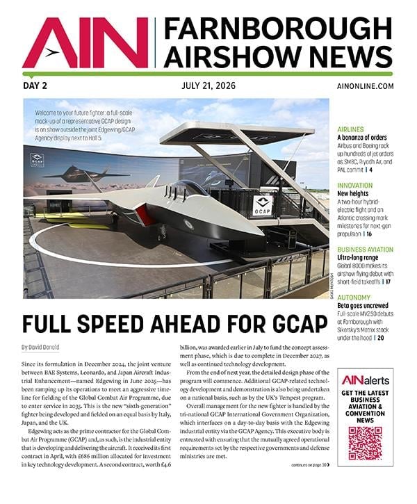 Farnborough Airshow 2026 day 2 cover
