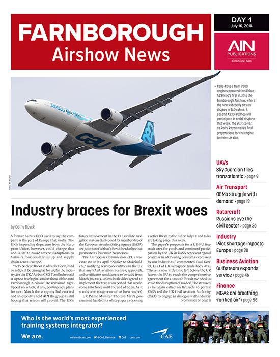 News from the 2018 Farnborough Airshow Aviation International News