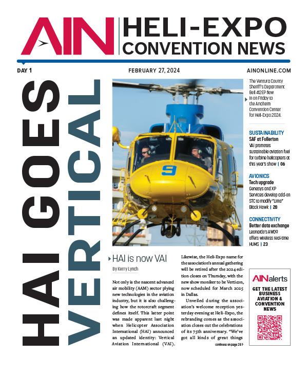 Heli Expo Convention News Day 1 cover