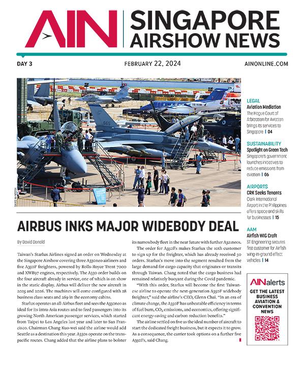 Singapore Airshow News 2024 Day 2 Cover