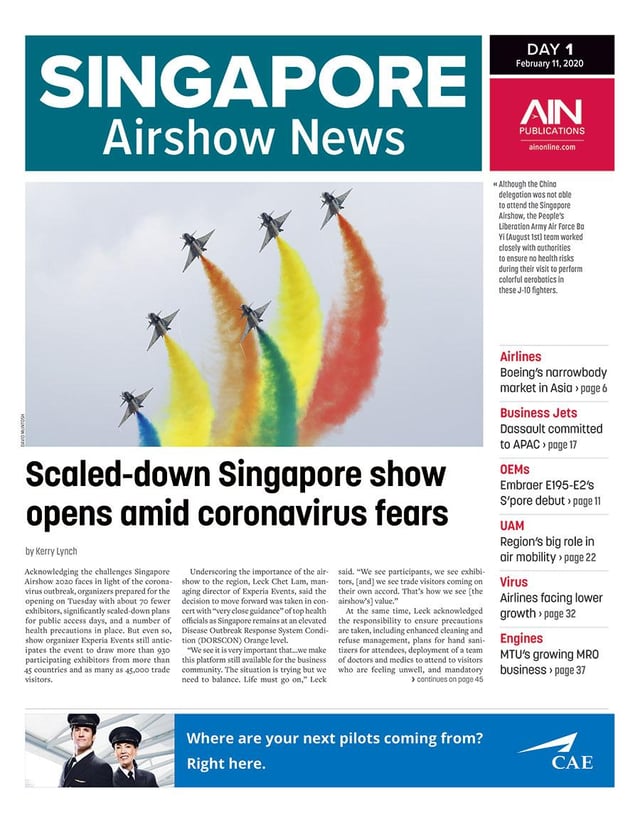 Print Issue: Singapore Airshow 2020 Day 1