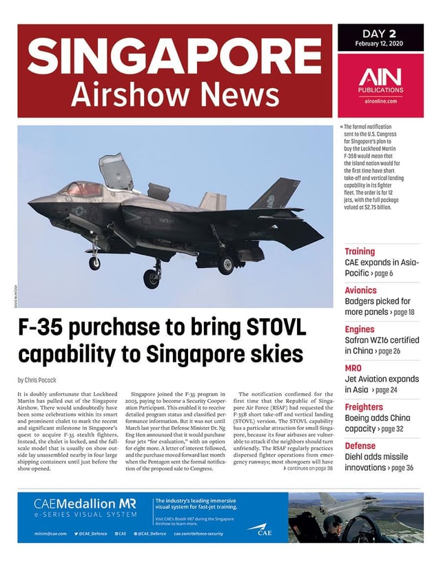 Print Issue: Singapore Airshow 2020 Day 2