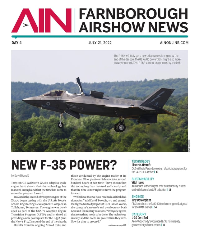 Print Issue: Farnborough Airshow News 2022 Day 4