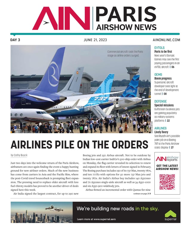 Print Issue: Paris Airshow News 2023 Day3