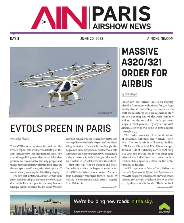 Print Issue: Paris Airshow News 2023 Day2