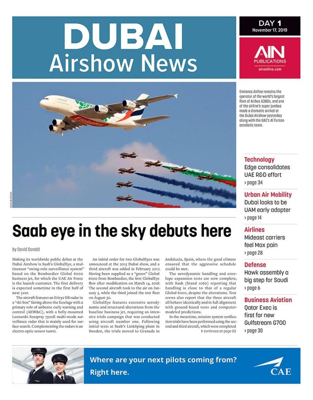 Print Issue: Dubai Airshow 2019 Day 1
