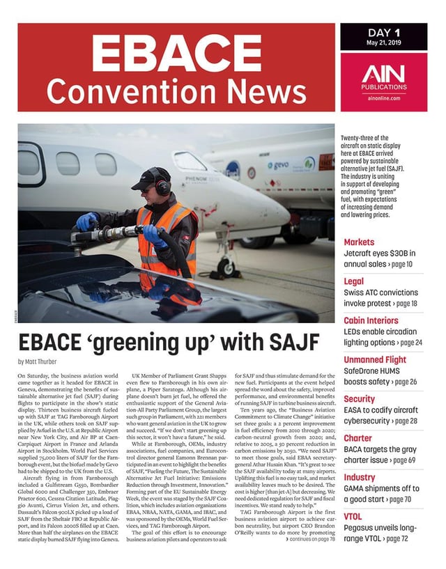 Print Issue: EBACE 2019 Day 1