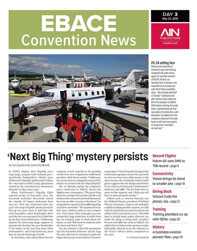 Print Issue: EBACE 2019 Day 3
