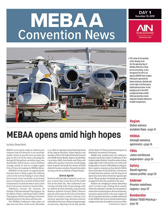 Print Issue: MEBAA 2018 Day 1
